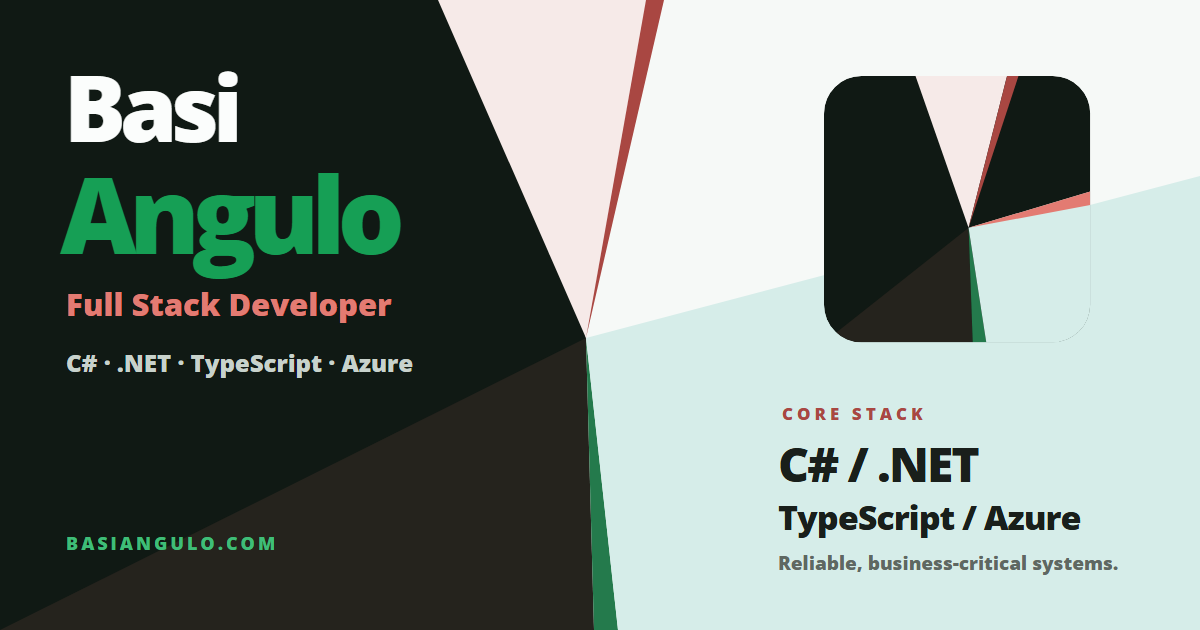 Basi Angulo | Full Stack Developer